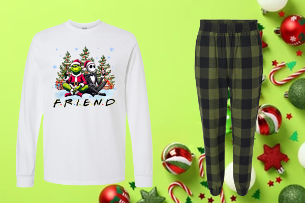 Grinch Friends Flannel Set